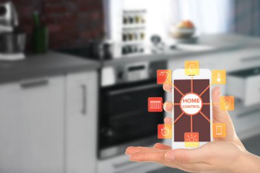 Akıllı ev kontrol kavramı