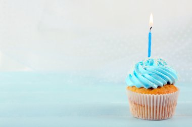 Lezzetli mavi cupcake  