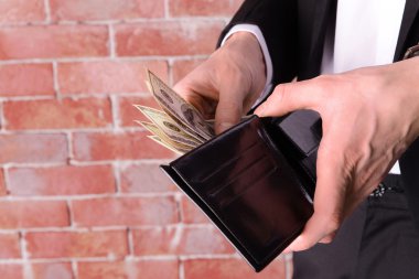 Adam Doları banknot çanta dışarı almak