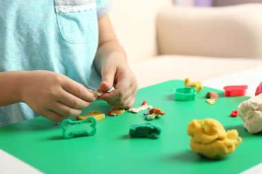 Çocuk hamuru sculpts