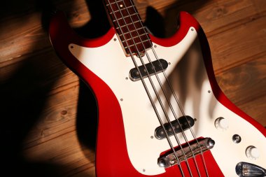 Elektro gitar gölge el ile