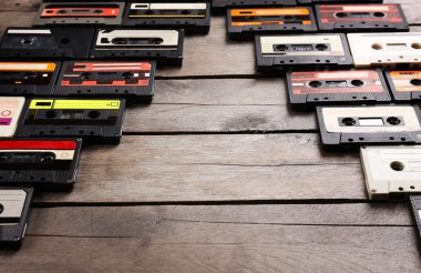 Kaset koleksiyonu. 