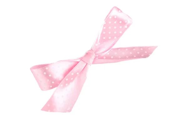 Pink gift bow isolated — Stock Photo, Image