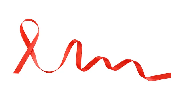 Rood lint teken — Stockfoto