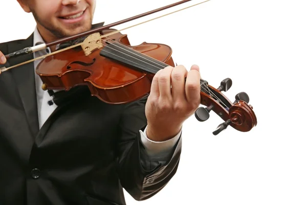 Musicista suona il violino — Foto Stock