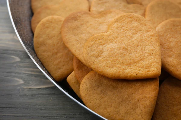 Biscotti a forma di cuore — Foto Stock