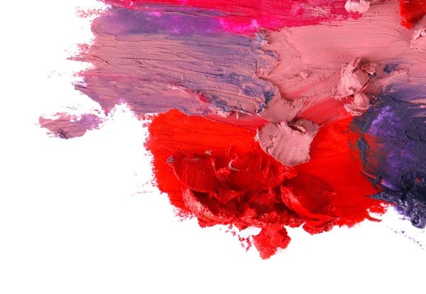 Smudged colourful lipstick — Stock Photo, Image