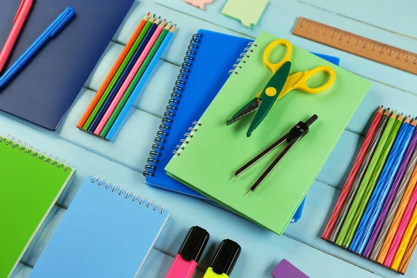 Školní set s notebooky — Stock fotografie