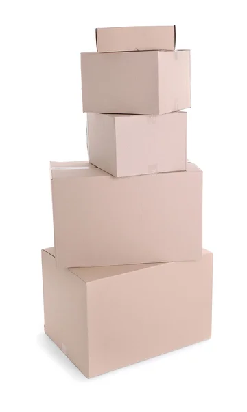 Conjunto de cajas de cartón — Foto de Stock