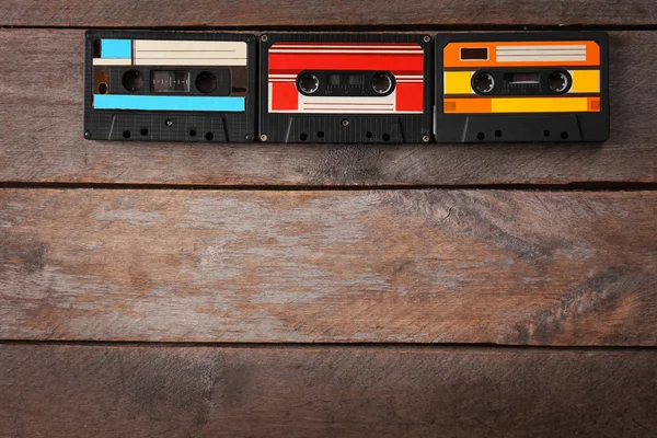 Grupo de cassetes retro — Fotografia de Stock