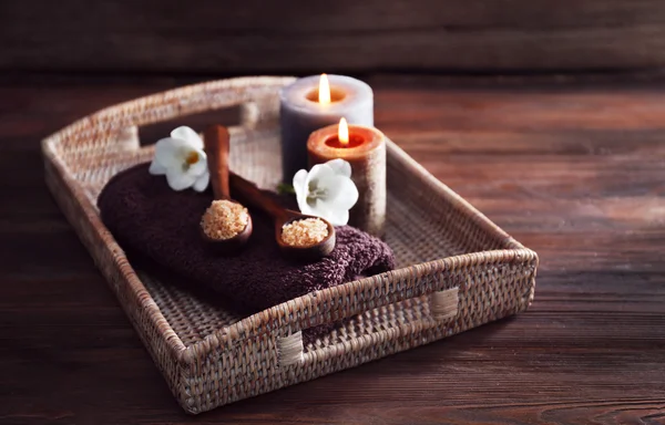 Spa set yakın çekim — Stok fotoğraf