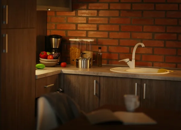 モダンなキッチンの家具 — ストック写真
