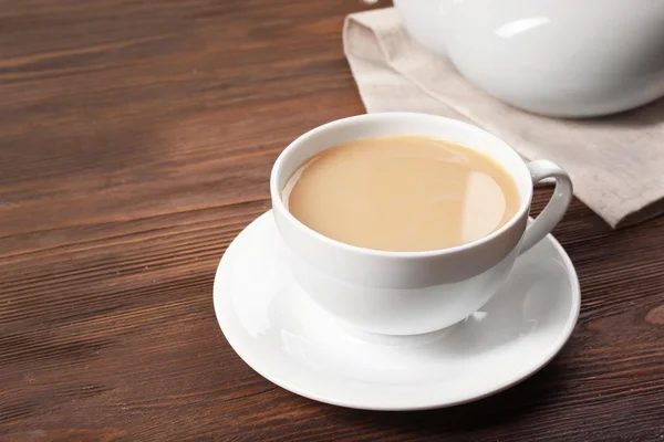 Primo piano tè al latte — Foto Stock