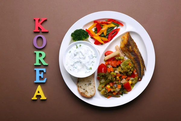 Traditional Korean lunch — Stock Photo, Image