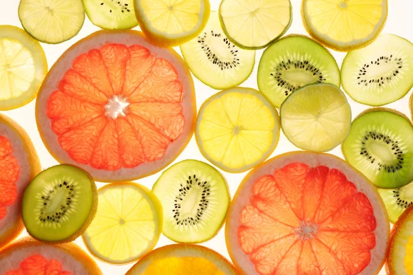 Vers gesneden citrus achtergrond — Stockfoto