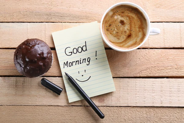 Taza de café, pastel de chocolate — Foto de Stock