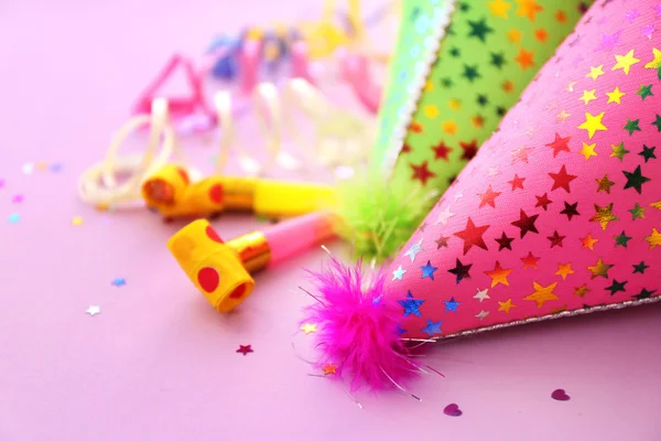 Party hats on  background — Stock Photo, Image