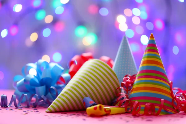 Party hats on  background — Stock Photo, Image