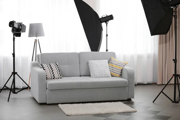 Fotostudio mit Design-Interieur — Stockfoto