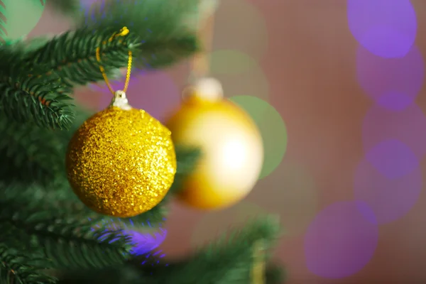 Christmas tree with decor — Stock Photo, Image
