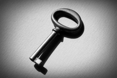 Işık kağıt üzerinde Vintage anahtar 