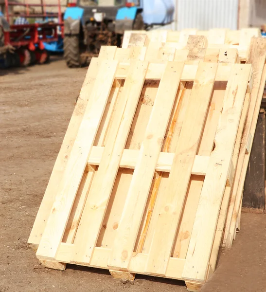 Wooden pallet on a farm — Stock Photo, Image