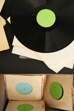 Vinil kayıtlar tablo