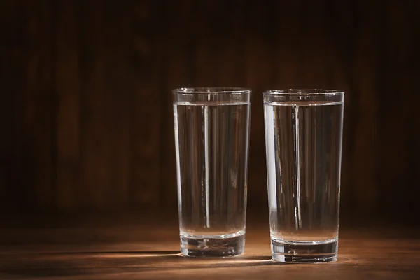 Glasses of water close up — Stock Photo, Image