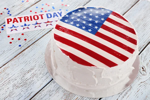 Pastel de bandera americana — Foto de Stock