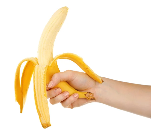 Banaan geïsoleerd op wit — Stockfoto