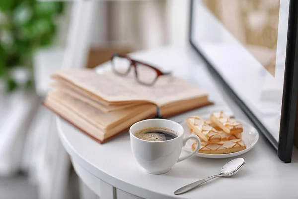 White cup of coffee — Stock Photo, Image