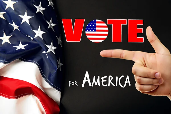 Vota per l'America testo — Foto Stock