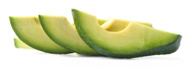 doğranmış avokado izole