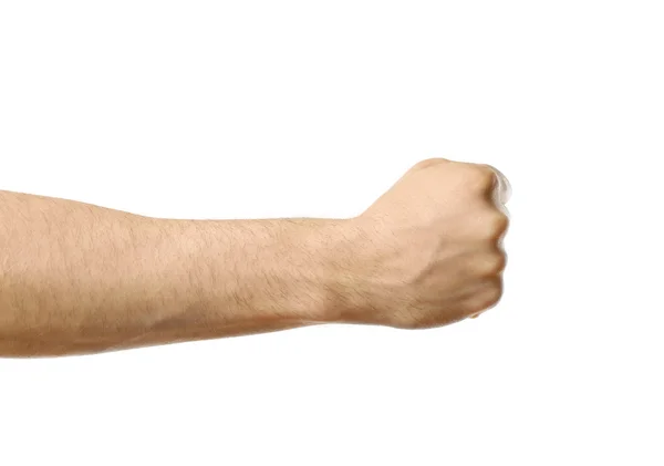 Male fist isolated — Stock Photo, Image