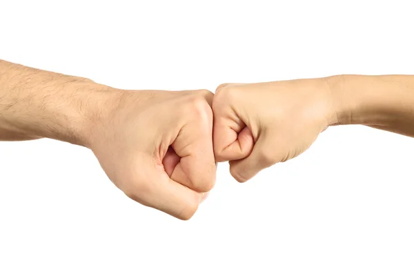 Man and woman fists — Stock Photo, Image