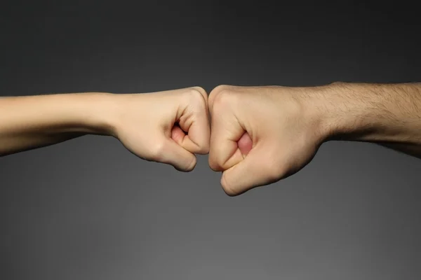 Man and woman fists — Stock Photo, Image