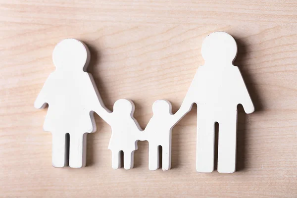 Cutout figurine of a family