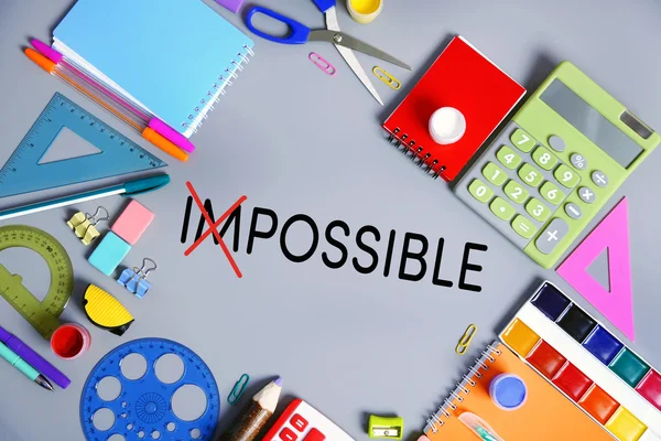 Word impossible transformed into possible — Stock Photo, Image