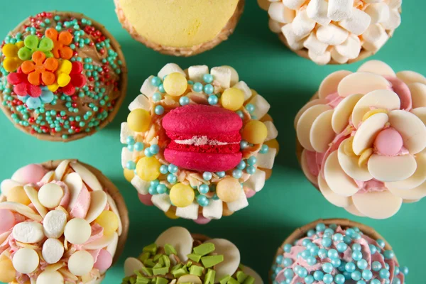 Smakelijke heerlijke cupcakes — Stockfoto