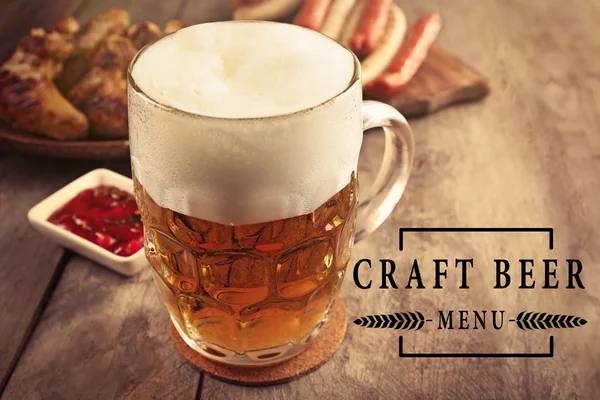 Exclusive fresh craft beer — Stock Photo, Image