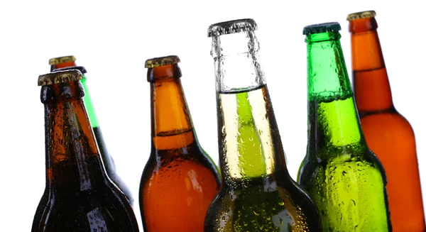 Botellas de cerveza aisladas — Foto de Stock