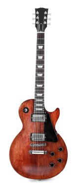 Kahverengi elektro gitar