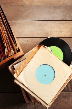 Vinil kayıtlar tablo