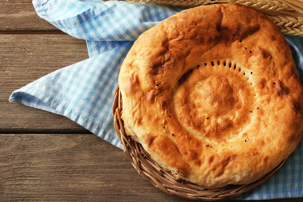 Pane fresco piatto — Foto Stock