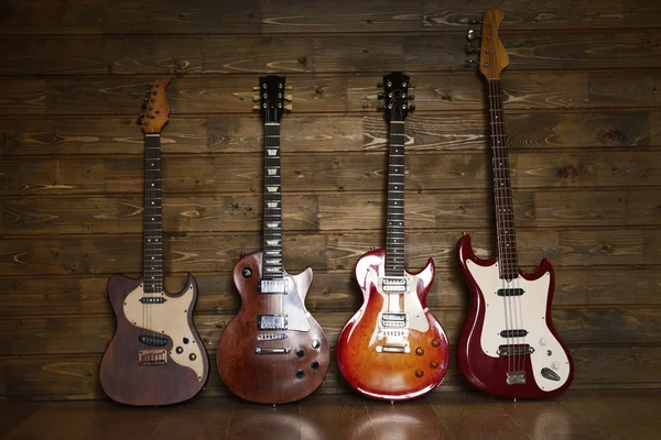 Four electric guitars — Stock Photo, Image