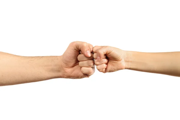 Man and woman fists — Stock Photo, Image