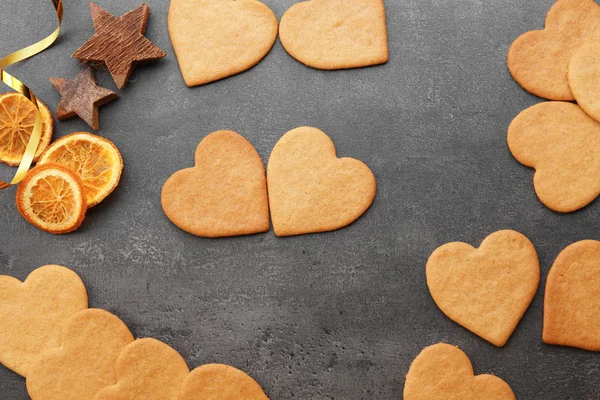 Herzförmige Kekse — Stockfoto