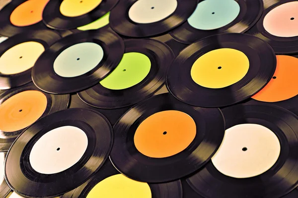 Vinyl records background — Stock Photo, Image