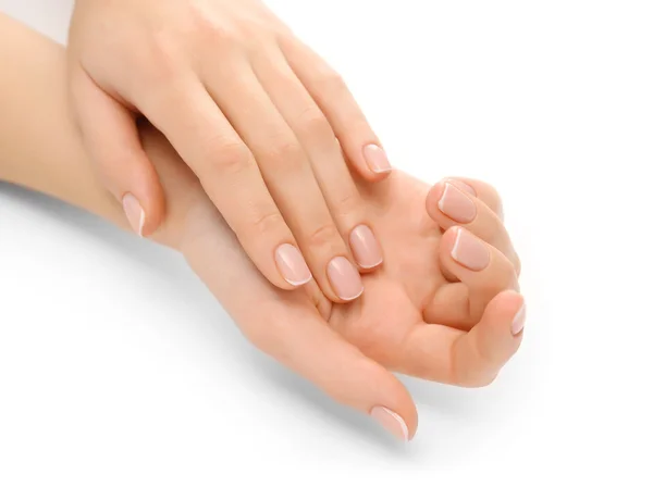 Hands with beautiful manicure — Stock Photo, Image