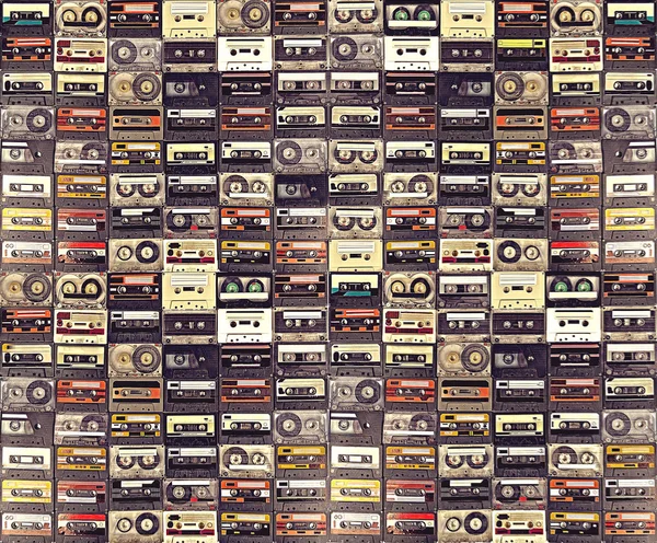 Raccolta di audiocassette . — Foto Stock